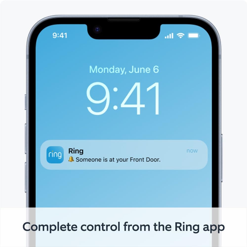 Ring Battery Video Doorbell (2024 Release) | DIY Wireless Camera with Head-To-Toe View, HD Video | Easy 5 Minute Installation | Built-in Battery | 30-Day Free Trial of Ring Home Security - Thumbnail 2